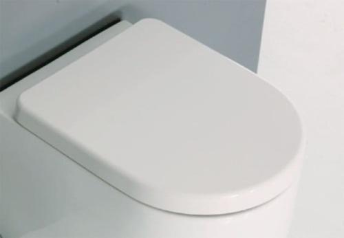 Deska WC zwykła zawiasy chrom FLO 318901 Kerasan