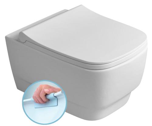Miska WC podwieszana biał RIMLESS 35,5 x 53 cm BELLO 100214 Sapho