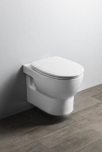 Miska WC podwieszana biały RIMLESS 35 x 50 cm ABSOLUTE 10AB02002 Isvea wizualizacja
