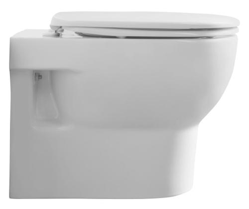 Miska WC podwieszana biały RIMLESS 35 x 50 cm ABSOLUTE 10AB02002 Isvea z boku