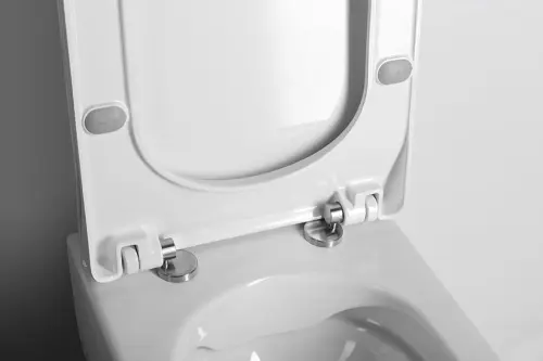 Deska WC wolnoopadająca biała GLANC GC5030 Creavit z bliska