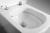 Miska WC podwieszana biały RIMLESS 37 x 51,5 cm GLANC GC321 Creavit w środku