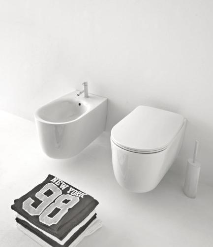 Deska WC wolnoopadająca biała NOLITA 539101 Kerasan z góry