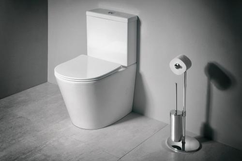 Kompakt WC KOMBI odpływ uniwersalny Rimless PACO PC1012WR Sapho wizualizacja