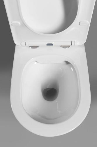 Miska WC podwieszana biały RIMLESS 36 x 53 cm PACO PZ1012WR Sapho z góry