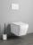 Miska WC podwieszana biały RIMLESS 36 x 52 cm PORTO PZ102WR Sapho wizualizacja