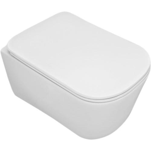 Deska WC wolnoopadająca biała TRIBECA 519101 Kerasan aranżacja