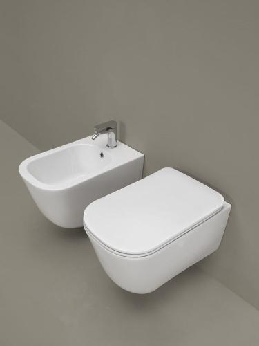 Miska WC podwieszana biały RIMLESS 35 x 54cm TRIBECA 511401 Kerasan wizualizacja