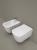 Miska WC podwieszana biały RIMLESS 35 x 54cm TRIBECA 511401 Kerasan wizualizacja