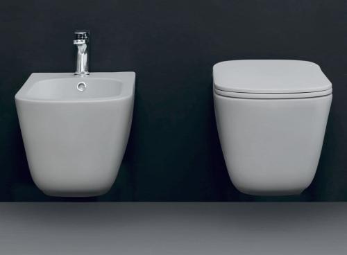 Miska WC podwieszana biały RIMLESS 35 x 54cm TRIBECA 511401 Kerasan wiszące