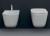 Miska WC podwieszana biały RIMLESS 35 x 54cm TRIBECA 511401 Kerasan wiszące