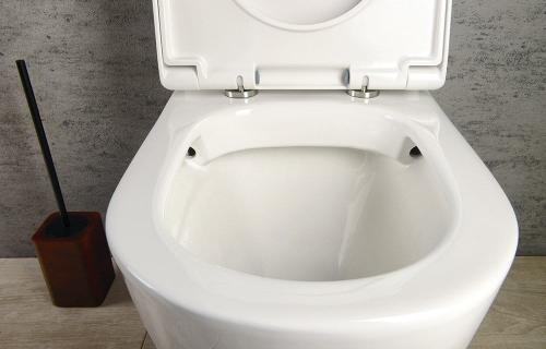 Kompakt WC KOMBI odpływ uniwersalny Rimless TURKU PC104WR Sapho otwarte