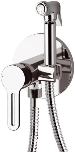 Bateria bidetowa podtynkowa wąż słuchawka chrom 1103-07 Sapho