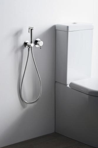 Bateria bidetowa podtynkowa z rączką bidetową chrom RHAPSODY 5540-01 Sapho  wizualizacja