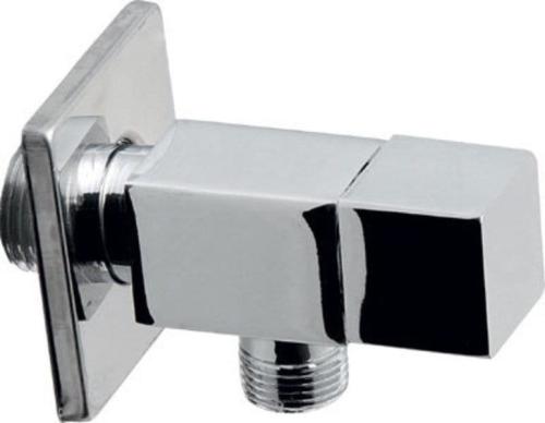 Zawór kątowy 1/2 x 3/8 bez nakrętki chrom 5318 Aqualine