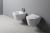 Bidet podwieszany 35,5 x 53 cm AVVA 100324 Sapho  wiszace