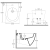 Bidet podwieszany 36,5 x 53 cm INFINITY 10NF41001 Isvea rysunek