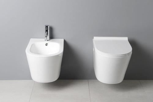 Bidet podwieszany 36 x 52 cm PACO PZ2012 Sapho wizualizacja