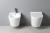 Bidet podwieszany 36 x 52 cm PACO PZ2012 Sapho wizualizacja