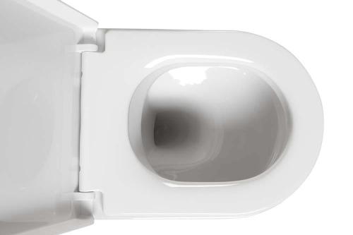 Miska WC podwieszana biały 36 x 52 cm MODIS MD001 Aqualine od góry