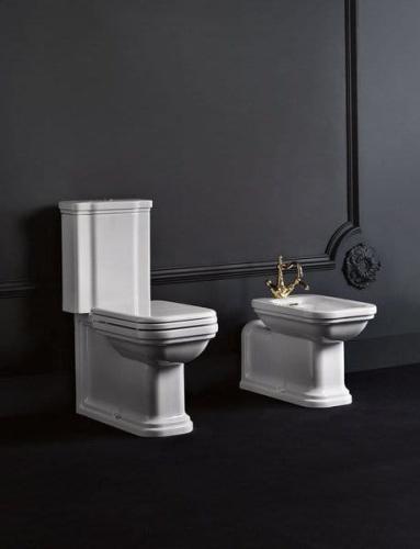 Miska WC 40 x 42 x 68 cm odpływ pionowy/poziomy WALDORF 411701 Kerasan  wizualizacja