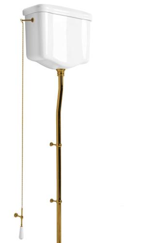 Mechanizm spłukujący z łańcuszkiem brąz WALDORF/RETRO 754593 Kerasan