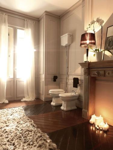 Miska WC 38,5 x 45 x 59 cm odpływ poziomy biały Retro 101101 Kerasan  wizualizacja