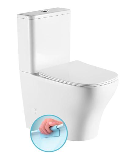 Kompakt WC odpływ uniwersalny Rimless BELLO PC103WR Sapho