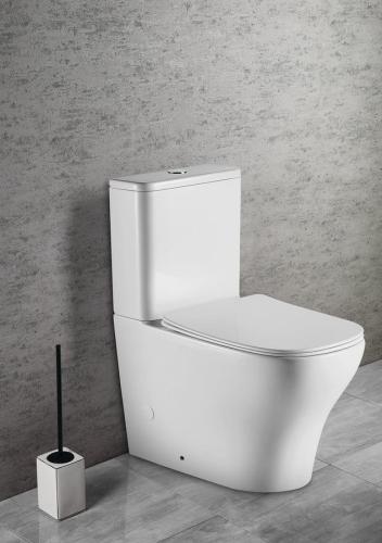 Kompakt WC odpływ uniwersalny Rimless BELLO PC103WR Sapho wizualizacja