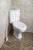 Kompakt WC KOMBI narożny odpływ poziomy CLIFTON FS1PK Aqualine aranżacja