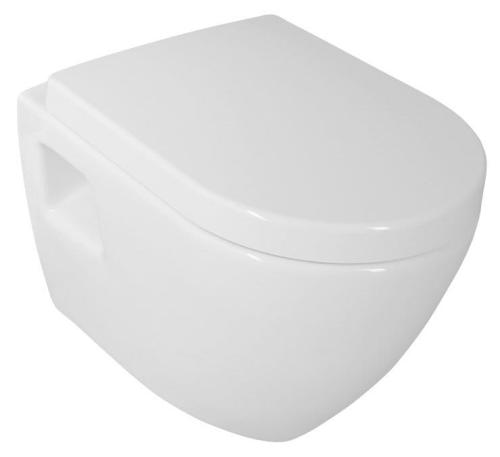 Miska WC podwieszana biały 35,5 x 50 cm NERA NS952 Aqualine