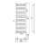 Grzejnik łazienkowy 400 x 1250 mm biały 432 W ALBRECHT 600.112.4 Bruckner rysunek