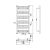 Grzejnik łazienkowy 400 x 930 mm biały 327 W ALBRECHT 600.111.4 Bruckner rysunek
