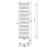Grzejnik łazienkowy 500 x 1570 mm biały 657 W ALBRECHT 600.115.4 Bruckner rysunek