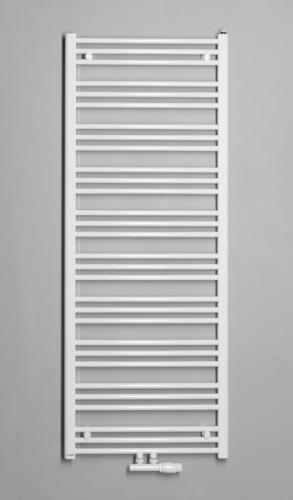 Grzejnik łazienkowy 600 x 1570 mm biały 765 W ALBRECHT 600.118.4 Bruckner na ścianie