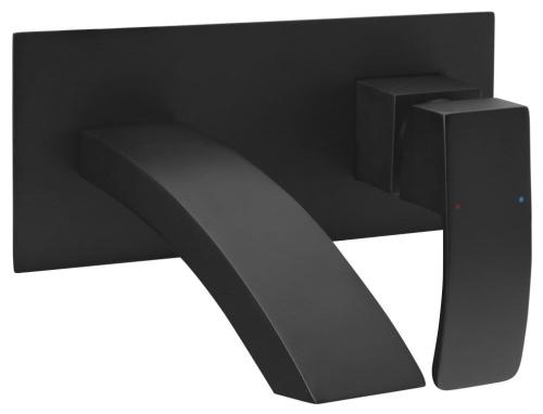 Bateria umywalkowa podtynkowa czarny mat GINKO 1101-07B Sapho