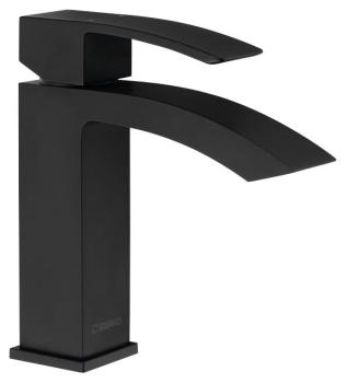 Bateria umywalkowa stojąca czarny mat GINKO 25 1101-06B Sapho