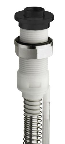 Gniazdo okrągłe pod rączkę prysznicową z wężem czarny mat FOLLOW ME PD46713 Silfra