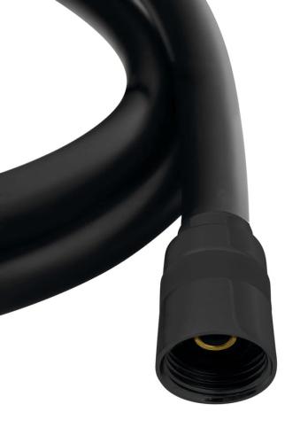 SOFTLEX Wąż prysznicowy z tworzywa czarny mat 150 cm 1208-17 Sapho z bliska