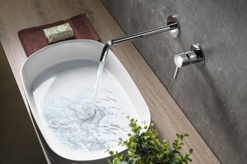 Bateria umywalkowa podtynkowa chrom RHAPSODY 5553 Sapho  aranżacja