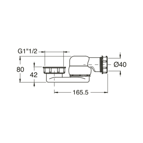 Półsyfon niski 71712 Polysan
