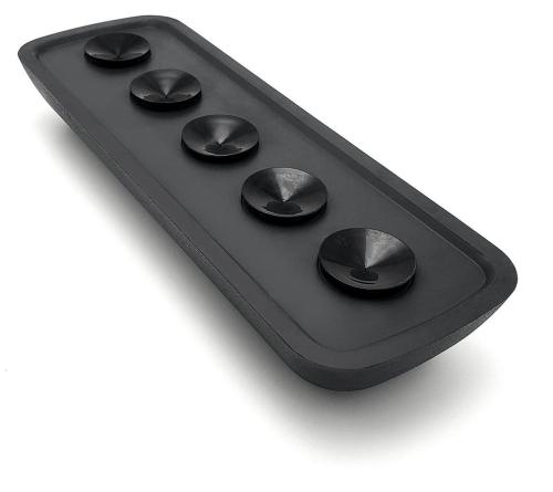 Zagłówek do wanny czarny MANAR 250503 Polysan  przyssawki