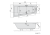 Wanna akrylowa asymetryczna 180 x 90 cm (lewa) czarny mat ANDRA 72872BM Polysan rysunek