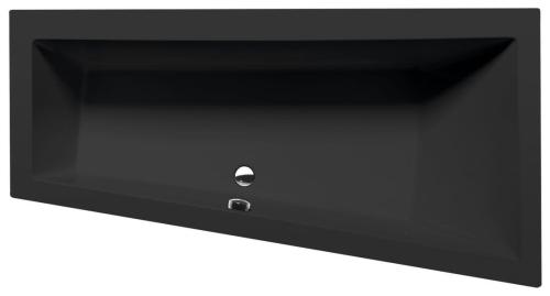 Wanna akrylowa asymetryczna 180 x 90 cm (prawa) czarny mat ANDRA 78771.21 Polysan