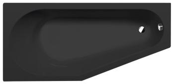 Wanna akrylowa asymetryczna 170x80 cm (lewa) czarny mat TIGRA 90111BM Polysan