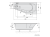 Wanna akrylowa asymetryczna 170x80 cm (prawa) czarny mat TIGRA 90611BM Polysan rysunek