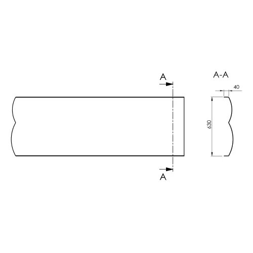 EDERA 152 obudowa czołowa 91312 Polysan  rysunek