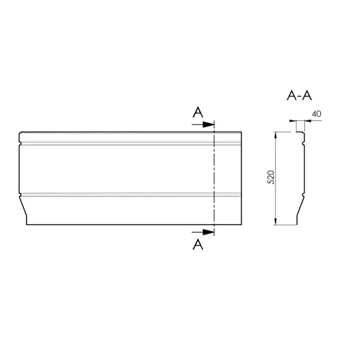 NILA Obudowa czołowa 10312 Polysan rysunek