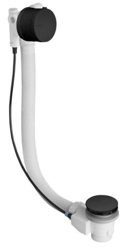 Syfon automatyczny do wanny z napełnianiem 775 mm 72 mm czarny mat 71685B Polysan