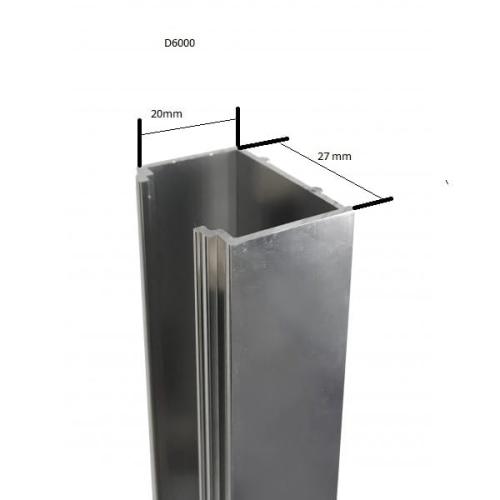 Profil przyścienny rozszerzający do ścianek 2 cm D6000 Sanotechnik wymiary